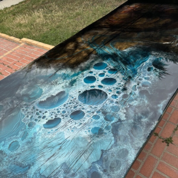 Tidefall – Custom Ocean Resin Table - Image 2