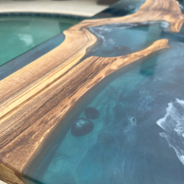 Driftshore – Custom Resin & Wood River Table - Image 5
