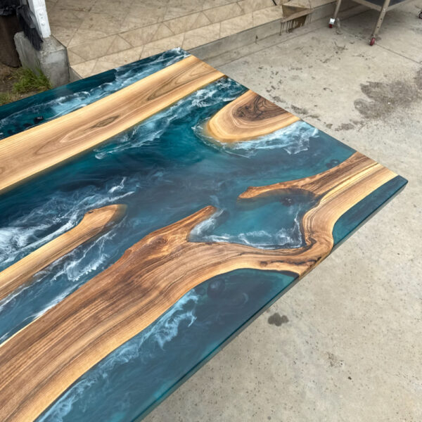 Driftshore – Custom Resin & Wood River Table - Image 4