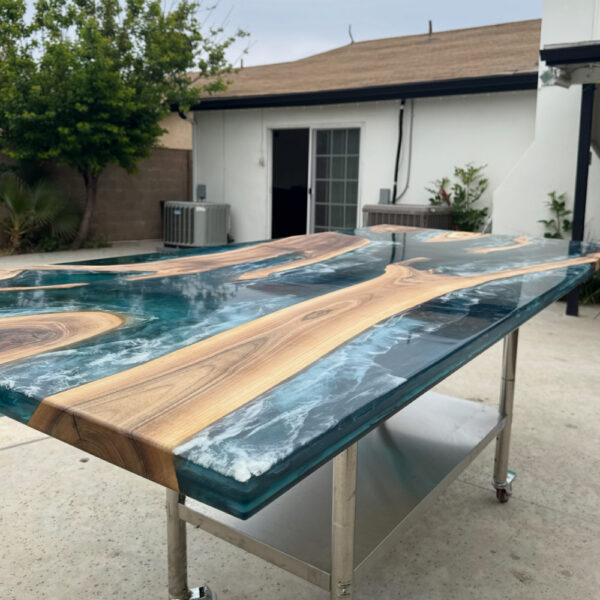 Driftshore – Custom Resin & Wood River Table - Image 2