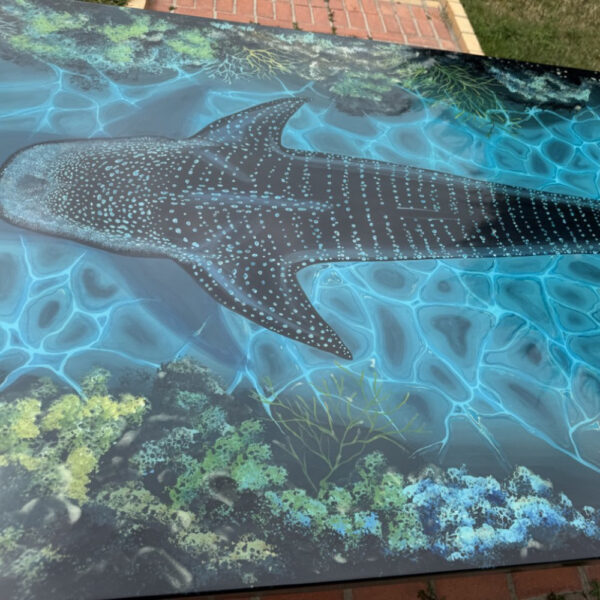 Blue Abyss – Custom Live Edge Art Table - Image 5