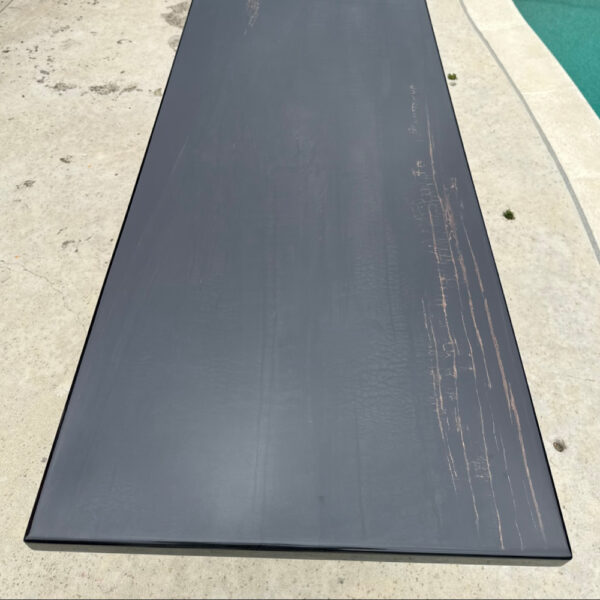 Obsidian Grain – Charred Oak Modern Table - Image 4