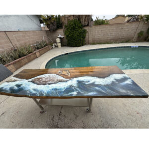 Tide Echo – Custom Live Edge Ocean Table